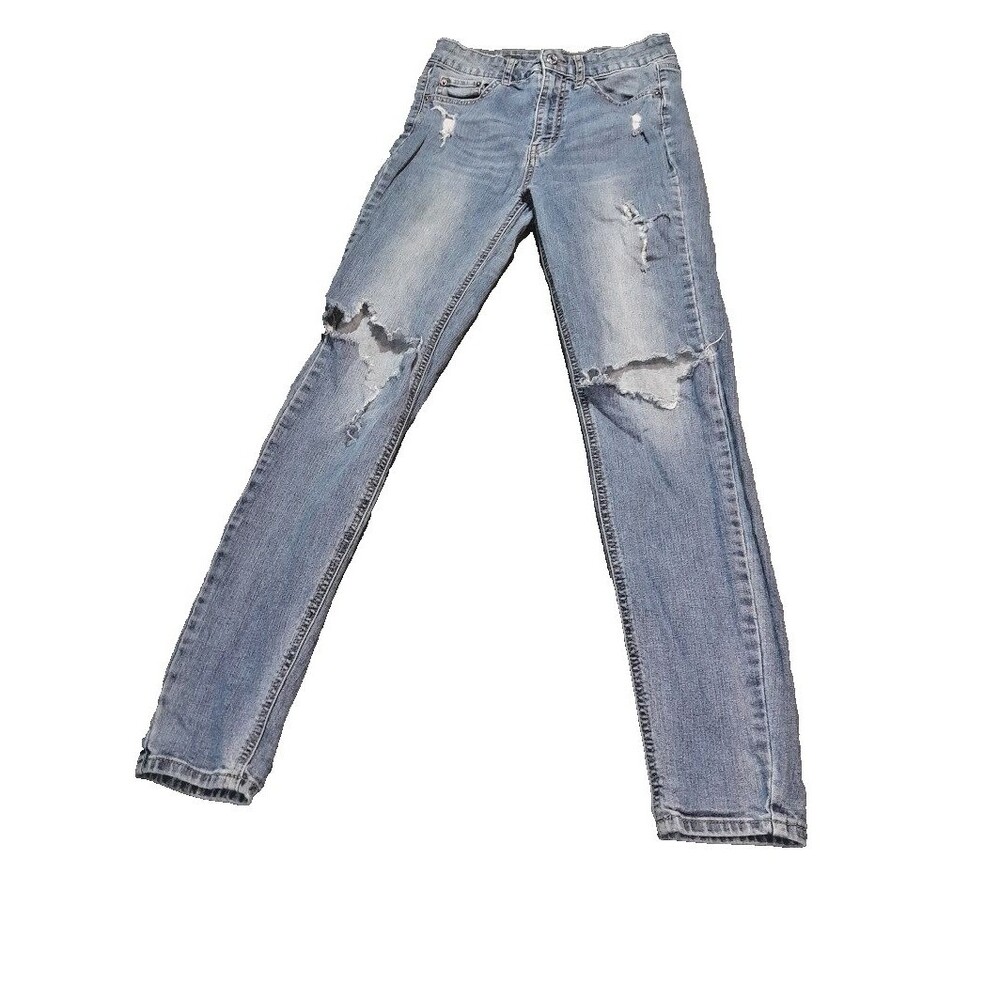 Wild Fable Ripped up Distressed Jeans 25x27 skinny stretch Cute